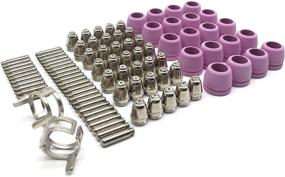 img 3 attached to 🔥 RX WELD 92Pcs Plasma Cutter Torch Consumables Kit: Electrode Nozzles, Cups, Galvanized Copper, Ceramic