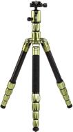 📷 mefoto roadtrip s lightweight 59.4" aluminum travel tripod/monopod with case, twist locks, dual-action ballhead with arca swiss plate, compatible with mirrorless/dslr sony nikon canon fuji - green (rtsagrn) logo