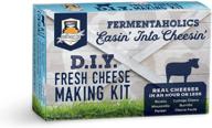 🧀 fermentaholics diy fresh cheese making kit - ricotta, mozzarella, burrata, paneer, cottage cheese, and more - includes rennet, cheese salt, citric acid, cheese cloth, and recipe booklet for cheese making logo