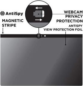 img 4 attached to 🔒 Улучшенная защита конфиденциальности для MacBook Pro 13 дюймов: приватный экран от шпионских программ и крышка камеры - модели 2016-2020 годов | Защитная пленка конфиденциальности для ноутбука Apple с антибликовыми фильтрами.