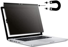 img 3 attached to 🔒 Улучшенная защита конфиденциальности для MacBook Pro 13 дюймов: приватный экран от шпионских программ и крышка камеры - модели 2016-2020 годов | Защитная пленка конфиденциальности для ноутбука Apple с антибликовыми фильтрами.