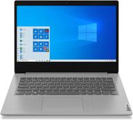 ноутбук lenovo ideapad 3 с диагональю 14 дюймов, процессором intel core i3-1005g1, 4 гб оперативной памяти ddr4, 128 гб накопителем ssd типа m.2, дисплеем fhd 14 дюймов (1920 x 1080), встроенной графикой, операционной системой windows 10 s, модель 81wd010qus, платиново-серого цвета. логотип