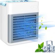 🌬️ rechargeable portable air conditioner fan with 3 speeds, quiet usb evaporative mini cooler for room/bedroom/office/dorm/camping logo