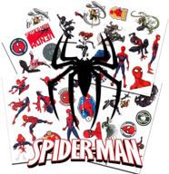 🕷️ spider-man temporary tattoos - pack of 50 tattoos for enhanced seo! logo