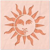 🌞 sun with face stencil: reusable 14 mil mylar for diy projects, painting, crafts - 12x12 inches logo