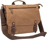 vintage canvas messenger bag school shoulder bag for 13 laptop accessories logo