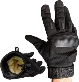 img 4 attached to 🧤 TAC9ER Kevlar Lined Tactical Gloves - Enhanced Full Hand Protection, Cut & Temperature Resistant, Touch Screen Compatible Safety Gloves for Airsoft, Motorcycle Riding, Construction & Heavy Duty Applications