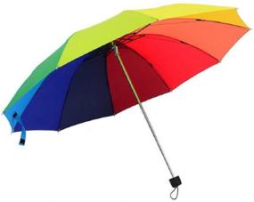 img 4 attached to Rainbow Resistant Collapsible Lightweight Umbrella