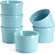 yedio ramekins porcelain pudding turquoise logo