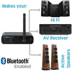 img 2 attached to 🎧 BluDento BLT-HD, Hi-Fi aptX HD Bluetooth 5.0 Music Receiver with Long Range, Integrated Burr Brown DAC, for Streaming Audio to A/V Receivers, Powered Speakers, Amplifiers