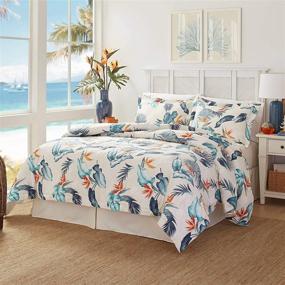 img 3 attached to 🐦 Queen Size Blue Tommy Bahama Birdseye View Comforter Set