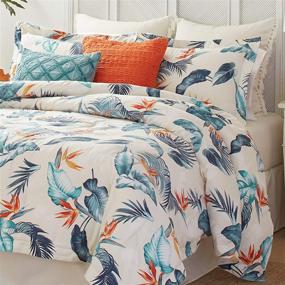 img 2 attached to 🐦 Queen Size Blue Tommy Bahama Birdseye View Comforter Set