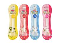 👶 5pcs baby kids tongue scraper brush with cover - multi-color lollipop shape oral cleaner for kids & babies. improve baby's oral hygiene! logo