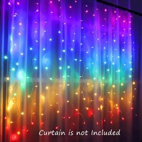 img 3 attached to Enchanting Rainbow Fairy String Curtain Lights: Perfect Décor for Girls Bedroom, Teen Room, Kids Room, Unicorn Room, Birthday, Holiday