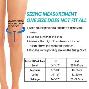 img 3 attached to 🦵 DOUFURT Knee Brace Stabilizers for Meniscus Tear, Knee Pain, ACL & MCL Injury Recovery - Adjustable Knee Support Braces for Men & Women