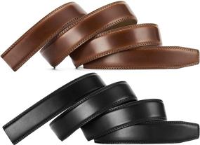 img 1 attached to 👔 Men's Accessories: Buckle-Free Leather Ratchet Replacement