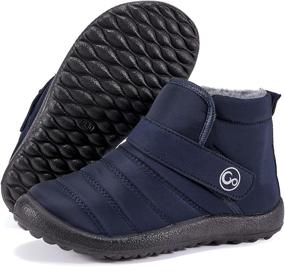 img 4 attached to Durable Waterproof Toddler Booties with Comfortable Handles – Ideal Boys' Shoes for Outdoor Adventures