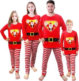 img 4 attached to 🎄 Men's Sleep & Lounge Clothing: Matching Christmas Family Sleepwear Outfits