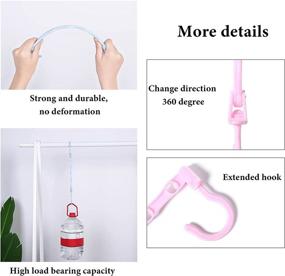 img 2 attached to 👕 9 Pack Magic Space-Saving Clothes Hangers - Multifunctional Plastic Non-Slip Cascading Wardrobe Organizers for Heavy Clothes