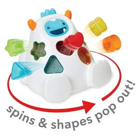 img 2 attached to Skip Hop Developmental Learning Shape Sorter, Explore & More, Yeti - Toddler Toy with 3-Stage Spinning & Sorting