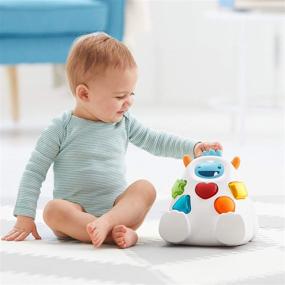 img 1 attached to Skip Hop Developmental Learning Shape Sorter, Explore & More, Yeti - Toddler Toy with 3-Stage Spinning & Sorting