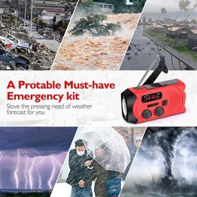 img 3 attached to 🔦 Versatile Emergency Solar Radio: AM/FM NOAA Weather Radio with Hand Crank, LED Flashlight, and Phone Charger - Ideal for Household and Outdoor Use!
