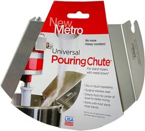 img 3 attached to Enhance Your Mixing Experience with the Original Beater Blade and Universal Pour Chute Set - Made in USA for 6 Quart Bowl Lift Stand Mixer