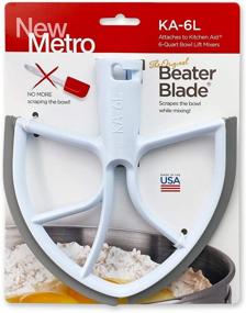 img 2 attached to Enhance Your Mixing Experience with the Original Beater Blade and Universal Pour Chute Set - Made in USA for 6 Quart Bowl Lift Stand Mixer