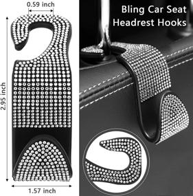 img 1 attached to Accessories Rhinestone Headrest Coasters Interior