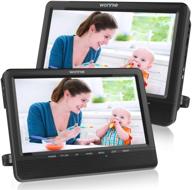 🚗 wonnie 10'' dual car dvd player portable headrest cd players with 2 mounting brackets - perfect for family travel logo