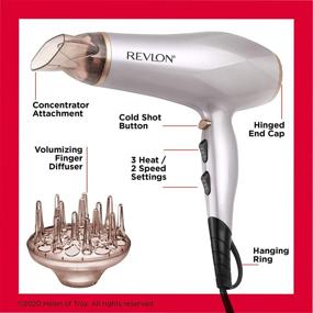 img 1 attached to 💨 Revlon Titanium Hair Dryer - 1875W High-Performance Styling Tool