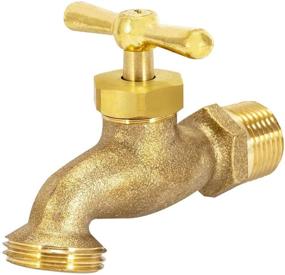 img 4 attached to 🚰 EZ-FLO 20181: Brass Irrigation Hose Bibb with MIP x 1/2 inch MHT, 1/2 inch Size