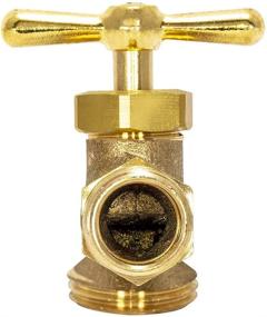 img 3 attached to 🚰 EZ-FLO 20181: Brass Irrigation Hose Bibb with MIP x 1/2 inch MHT, 1/2 inch Size