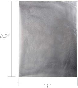 img 2 attached to Hygloss 813 Metallic Paper 8.5x11, 8.5-x-11-Inch, Assorted Colors Pack of 8