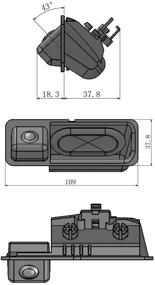 img 2 attached to Rear Camera Reverse Parking Directly Car & Vehicle Electronics for Car Electronics