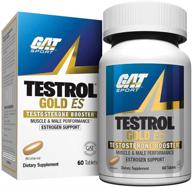💪 gat sport testrol gold es: powerful testosterone booster with estrogen support for superior muscle building, enhanced stamina, and performance (60 tablets) logo