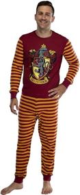 img 3 attached to Potter Hogwarts Cotton Pajama Gryffindor Men's Clothing