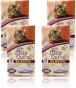 img 4 attached to Alfapet Kitty Cat Litter Box Disposable Elastic Liners - 12-Count for Medium and Large Size Litter Pans with Sta-Put Technology - Firm and Easy Fit - Quick and Clever Waste Cleaning - 4 Pack