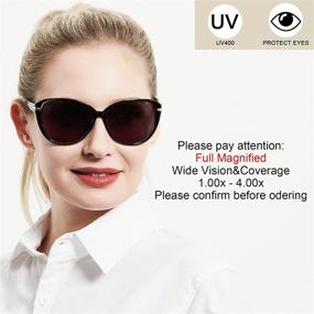 img 3 attached to WEMOOTANTS Round Reader Sunglasses: Stylish Square Sun Reading Glasses for Women (1.0-4.0 Sizes)