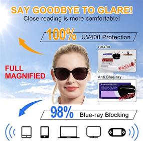 img 2 attached to WEMOOTANTS Round Reader Sunglasses: Stylish Square Sun Reading Glasses for Women (1.0-4.0 Sizes)