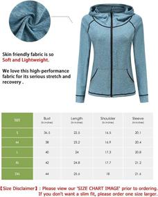 img 1 attached to DancingCat Women's Lightweight Active Full Zip Running Track Jacket - Workout Long Sleeve Hoodies