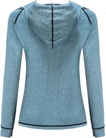 img 2 attached to DancingCat Women's Lightweight Active Full Zip Running Track Jacket - Workout Long Sleeve Hoodies