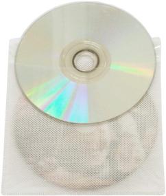 img 2 attached to 💿 Футляры HAPLIVES для CD/DVD/BluRay, двусторонние пластиковые футляры для хранения дисков в переплетах, 100 шт. - белые