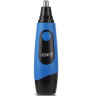 👃 ceenwes nose hair trimmer: professional, mute, painless trim for men & women, battery-operated personal care tool with led light logo