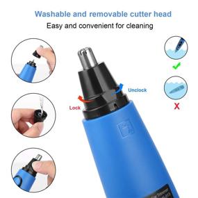 img 3 attached to 👃 Ceenwes Nose Hair Trimmer: Professional, Mute, Painless Trim for Men & Women, Battery-Operated Personal Care Tool with LED Light