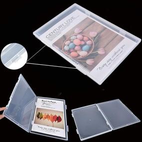 img 2 attached to 📸 Versatile Photo Storage Box: Extra Large Case with 18 Inner Photo Keepers, Lid Included - Ideal Organizer for Craft, Pictures, Stickers, Stamps, and Seeds