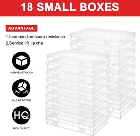 img 3 attached to 📸 Versatile Photo Storage Box: Extra Large Case with 18 Inner Photo Keepers, Lid Included - Ideal Organizer for Craft, Pictures, Stickers, Stamps, and Seeds