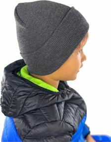 img 1 attached to 🧢 Warm Knitted Acrylic Winter Beanies for Boys' Accessories: Hats & Caps by ToBeInStyle