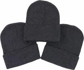 img 4 attached to 🧢 Warm Knitted Acrylic Winter Beanies for Boys' Accessories: Hats & Caps by ToBeInStyle