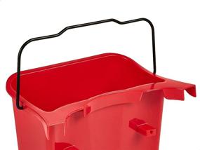 img 1 attached to 🧹 AmazonCommercial Fresh Mop Cleanser Buckets, Red - Set of 3